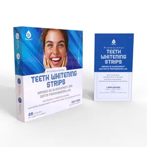 Professional Teeth Whitening Strips Non-Toxic & Peroxide-Free - Professional Instant Teeth Whitening at Home to Remove Coffee, Smoking, & Wine Stains