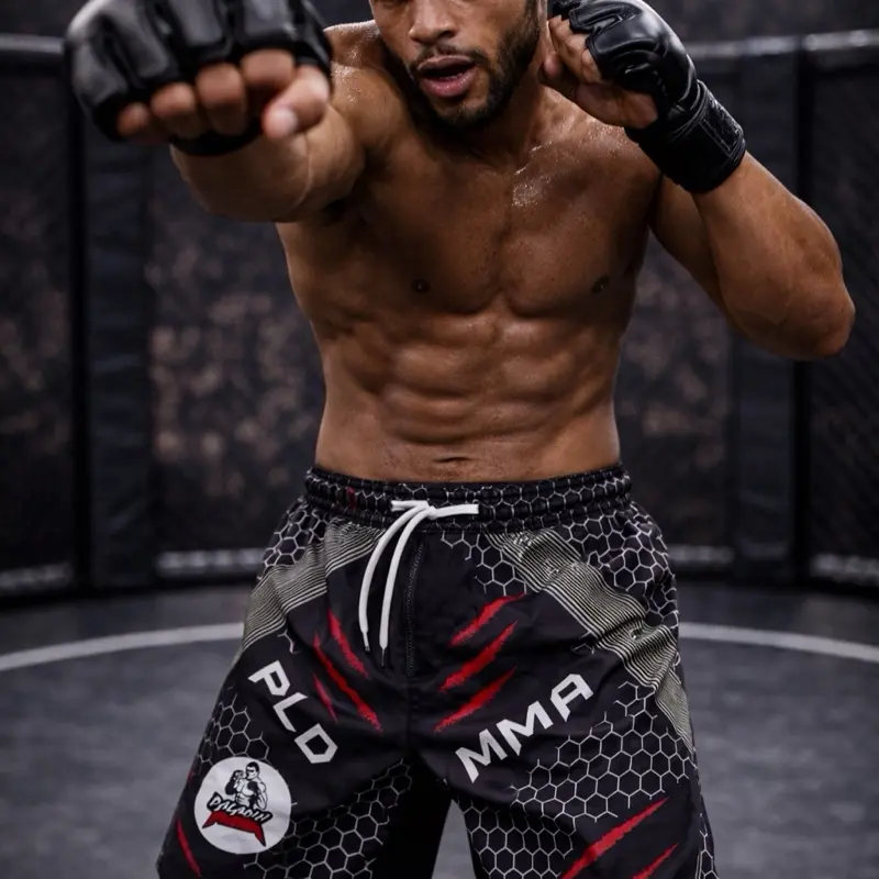MMA Lightweight Athletic Shorts for Martial Arts Training - Flexible, Breathable Sport Bottoms
