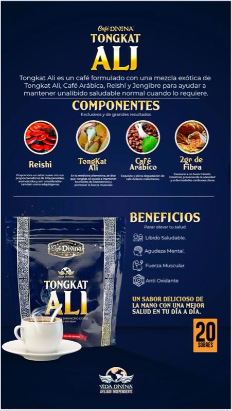 Tongkat Ali Performance Enhancing Coffee with 100% Organic Reishi Beverage Natural Ginseng Drink