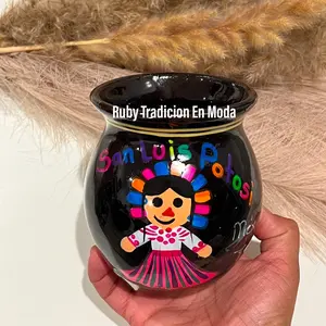 Mexican Clay Mug Mexican States / Jarritos Mexicanos/ Tazas Artesanales/ Artesanias Mexicanas Ceramic Traditional