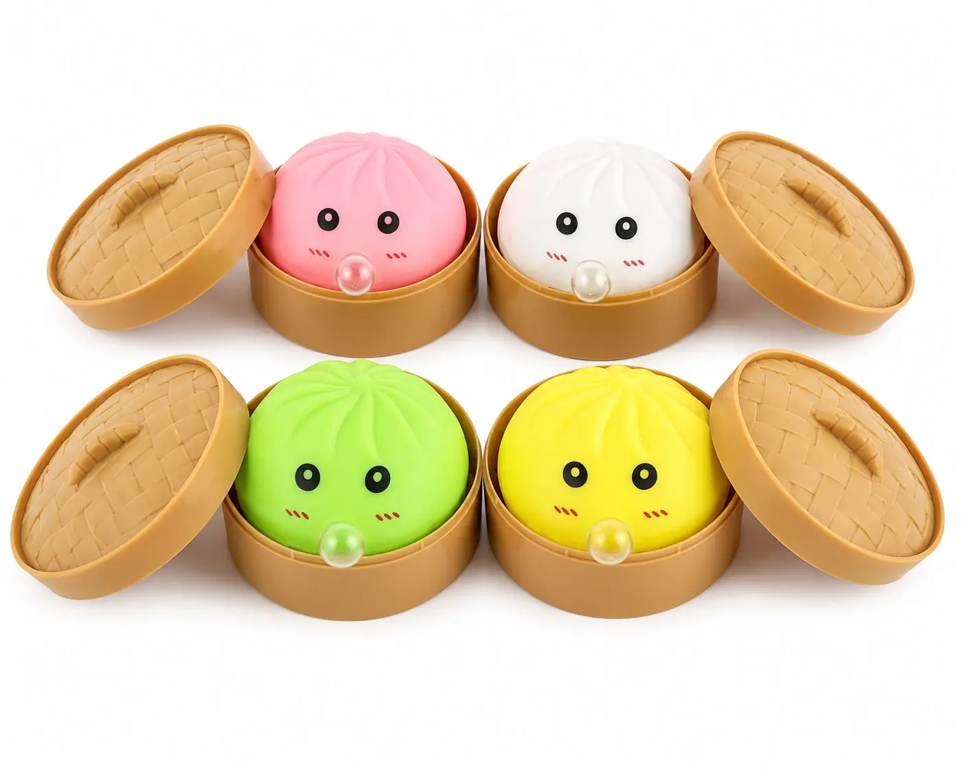 Bun Toy, Cute Sensory Squeeze Fidget Toy, Stress Relief Soft Bun Toy