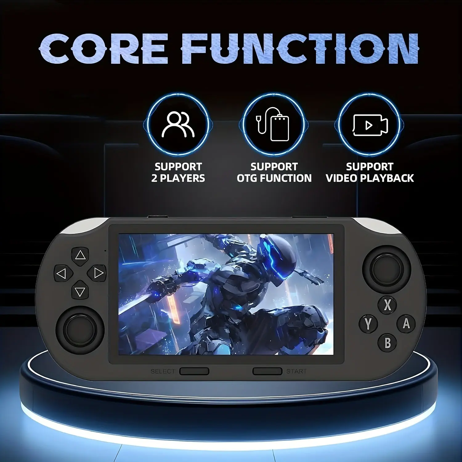 Portable Retro Handheld Gaming Console, 4.5-Inch IPS Screen, 3000mah ...