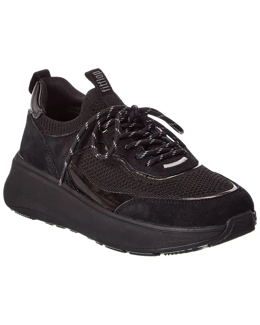 FitFlop F-Mode Suede & Knit Platform Sneaker