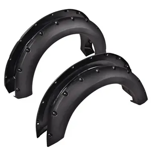 Rivet Pocket Style Fender Flares Fit For Ford F150 2004-2008 4PCS Textured Black Wheel Arch Cover Shroud Trim Bolt On Truck Exterior Accessories