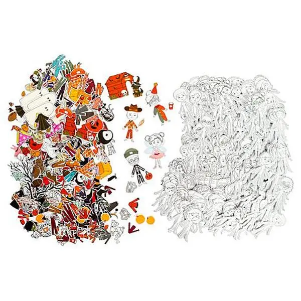 Crafts & Sewing Kingston Crafts Falloween Paper Doll and Accessories Kit - 1568 pieces