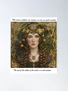 The Celtic Of World Mother Poster Print For House Decoration