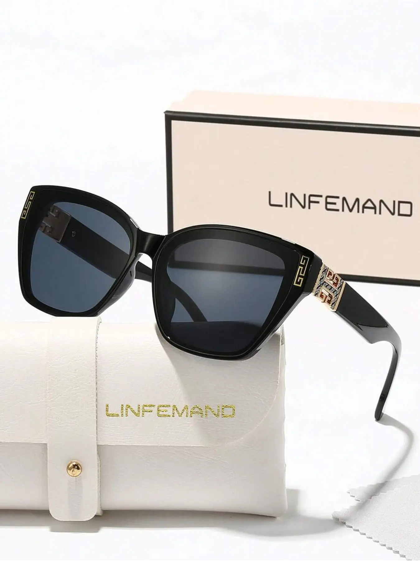 Women's Cat Eye Sunglasses, Unique Luxury Eyewear Lux Trendy Accessory for High-End Events, Perfect Gift for Parties & Festivals, Fashion Sunnies, Stylish Shades