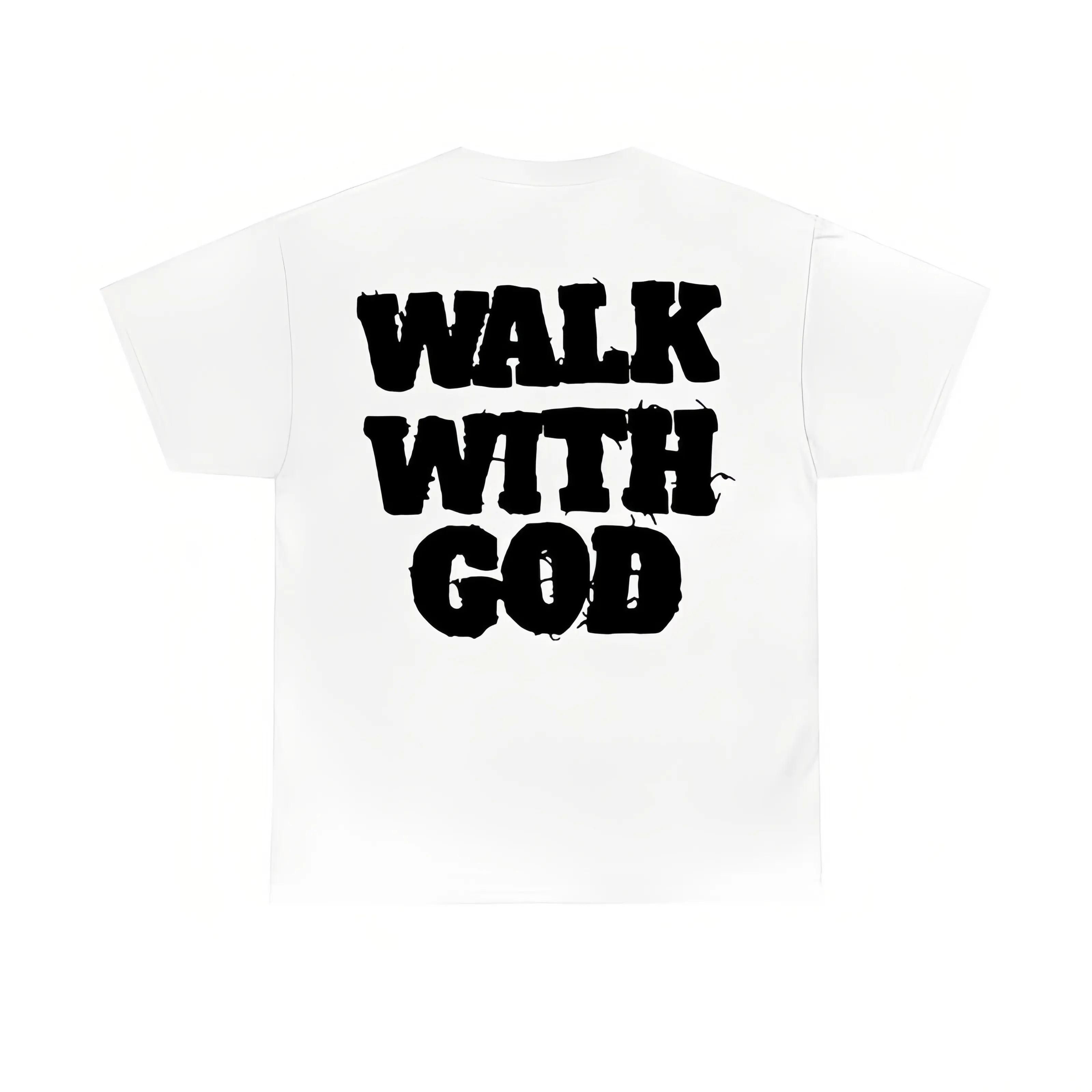Christian Walk With God Tshirt, Casual, Trendy T-Shirts for Men & Women, Casual Shortsleeve Streetwear, Menswear Top