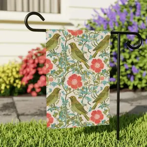 Subtle F*ck Trump Whimsical Garden Flag, Floral Garden Banner, FDT Gift, Anti Trump Flag, Resist Garden Decor, Feminist Gift, Protest Flag