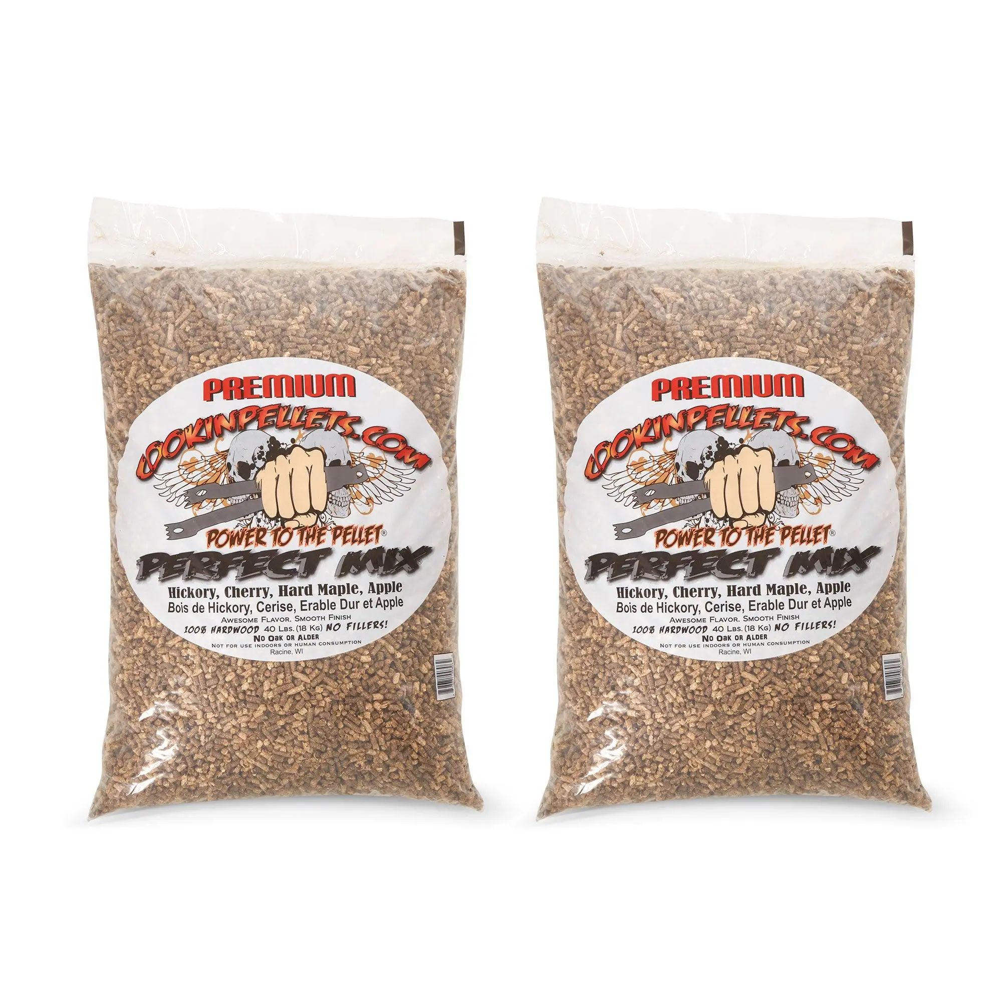 CookinPellets 40 Lb Mix Hickory, Cherry, Maple, and Apple Wood Pellets (2 Pack) CookinPellets 40 Lb Mix Hickory, Cherry, Maple, and Apple Wood Pellets (2 Pack)