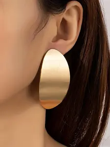 Women's Punk Style Oval Shape Ear Studs Stud Earrings, 1 Pair Vintage Trendy Stud Earrings, Chic Gorgeous Jewelry As Gift for Girlfriend for Party Decor, Statement Earrings