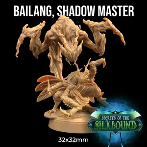 Bailang Shadow Master RPG Mini Dragon Trappers Lodge Secrets of the Silkbound Miniature for Tabletop Gaming DND Wargaming RPG 3D Printed
