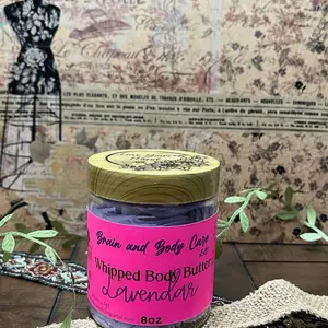Lavender Whipped Body Butter with Shea and Mango Butter for All Over Body Care - Comfort