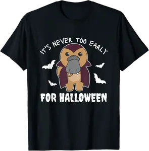 Platypus Halloween Platypus Cute Vampire Halloween T-Shirt - Jessicajon Shop 62B0CH8YNS6C