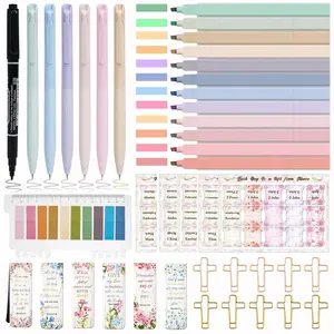 41 Pcs Bible Journaling Kit, Bible Study Kit for Women, Bible Journaling Supplies with Pastel Bible Highlighters and Tabs, Bible Pens,Sticky Notes, Bookmarks, All-in-One Christian Bible Study Supplies