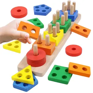 Shape Matching Game Toys for Toddlers 1-3, Shape Sorter, Interactive Play Learning Puzzles, Easter Basket Stuffers, Educational Toys for Kids