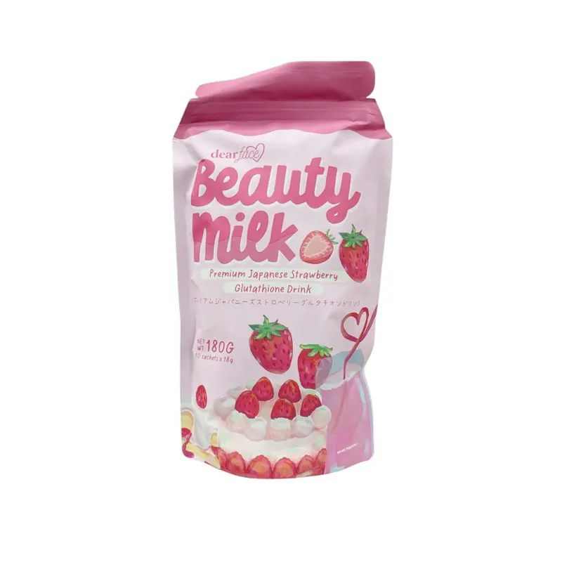 Dear Face Beauty Milk Collagen Glutathione Drink Powder - 10 Sachets x 18g 