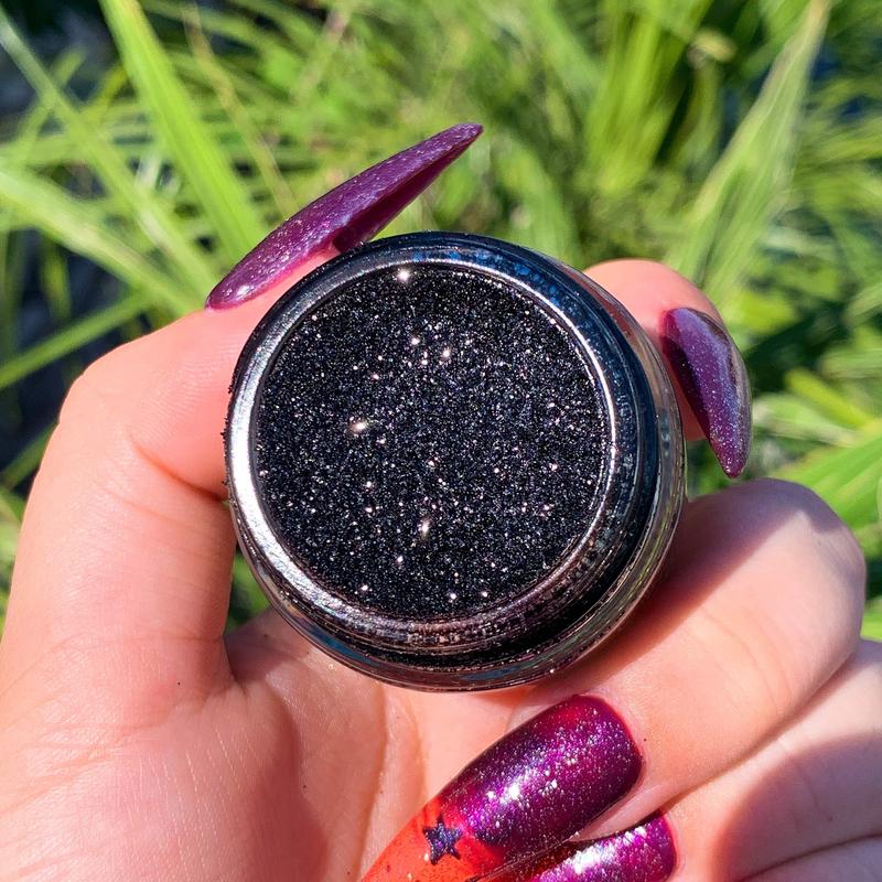 Sabbath Glitter Gel - Slayfire Cosmetics Metallic Black Cosmetic Glitter