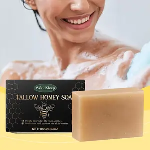 100 g Tallow Soap Bars - Deep Cleansing And Nourish Facial Cleanser And Shower Gel,Oil Control And Skin Brightening Beef Tallow Soap Suitable For All Skin Types,All-Natural Grass-Fed Tallow Soap,Girly Must Haves,Perfect Gift