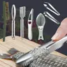 Stainless Steel Fish Scale Remover Tool Kit Easy To Use Fish Skin Graters Fish Tweezers Fish Descaler Tool Fish Scraper Scaler with Sawtooth Kitchen Gadget for Seafood Prep (Random Color)