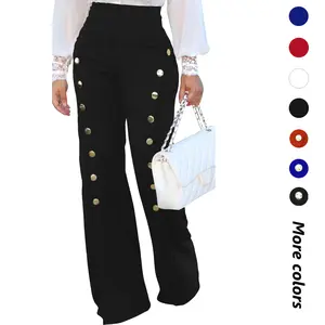 High Waisted Stretchy Bootcut Pull On Dress Pants for Women Casual Office Work Trousers