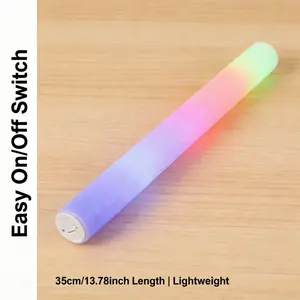 41 PCS LED Foam Glow Sticks Bulk, Glow in the Dark Party Supplies with 3 Modes Colorful Flashing, Foam Light Up Sticks for Wedding,Birthday,Neon Party,Carnival,Concert,New Year