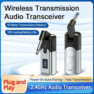 ZealSound Wireless Audio Transmitter for Musical Instruments, Wireless Audio Transceiver, Instrument Converter, Wireless Transceiver + Lossless Audio Transmission, Suitable for Various Musical Instrument Performance/practice Scenarios