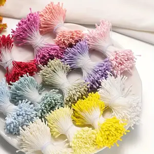 400 Multicolor Polyester Artificial Flower Stems, Soft Touch Handmade Bouquet Decorations, DIY Floral Arrangements, DIY Fake Flowers, Home Decoration, Weddings, Parties