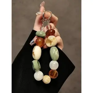 Handmade Multicolor Beaded Keychain Pendant, Unique Design Handcrafted Jewelry Accessory, Perfect Gift Idea for All Occasions