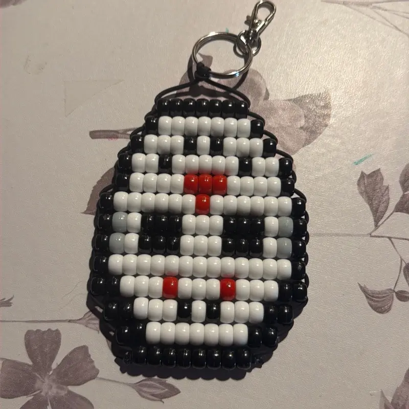 Pony Bead Jason Voorhees Keychain
