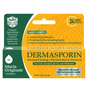 Marie Originals Dermasporin – Max Strength Healing Ointment with Microbial Barrier, 0.5 oz
