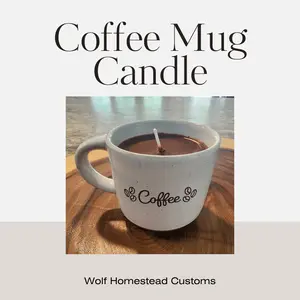Coffee Scented Candle, Made in an espresso ceramic cup 5oz