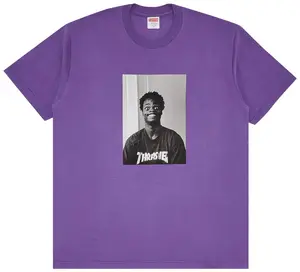Supreme Thrasher Harold Tee Purple Men's 100% Authentic Comfortable Everyday Wear Tshirt Gym Casual Soft Cotton Short Sleeve