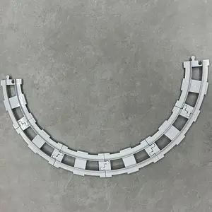 Train Track Set with Straight Curved Incline Tracks and Switches, Interlocking Connectors, Model Railway Layout, Easy Assembly, Perfect Gift