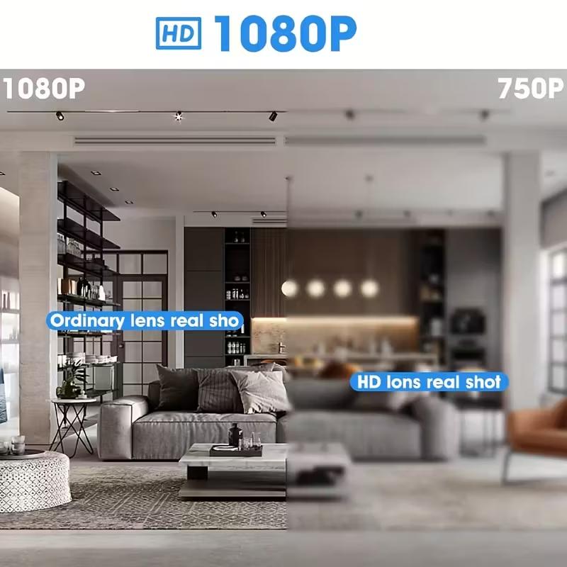 Mother's Day Gift:WiFi Security Camera - Wireless Camera Clock with 64GB Card, Night Vision, Motion Detection, Loop Recording, 2.4GHz WiFi Connection, Lithium Battery Powered, Remote Live Viewing, Ideal for Home, Office, Warehouse Monitoring