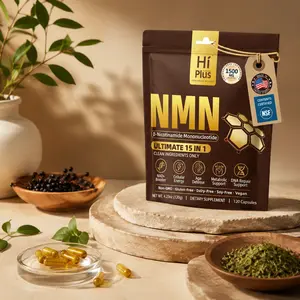 HiPlus NMN Complex Nutritional Supplement - 1500mg Per Serving, 15-1 Formula with 500mg NMN, Vitamin C, TMG, CoQ10 Antioxidant Support