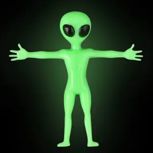 🛸 12 Glow-in-the-Dark Stretchy Aliens | UFO Kids Toys Party Favors (1 dz) 👽