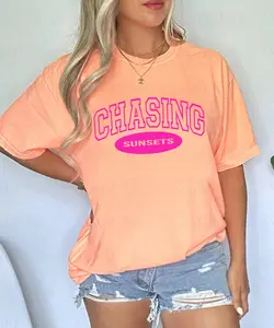 Chasing Sunsets Neon Graphic T-Shirt