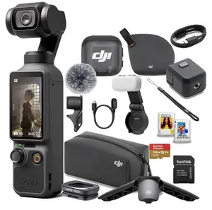 DJI Osmo Pocket 4 Creator Combo, Pocket Gimbal Vlog Camera