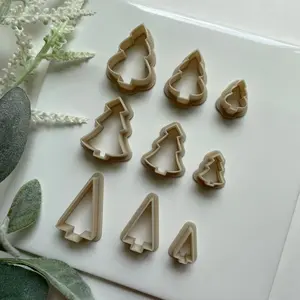 Set of 9 Tree Clay Cutters in Various Sizes
