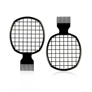 2Pcs Upgraded Twist Combs for Curls - Better Hair Brush for Men and Women (Black) Haircare Heatless