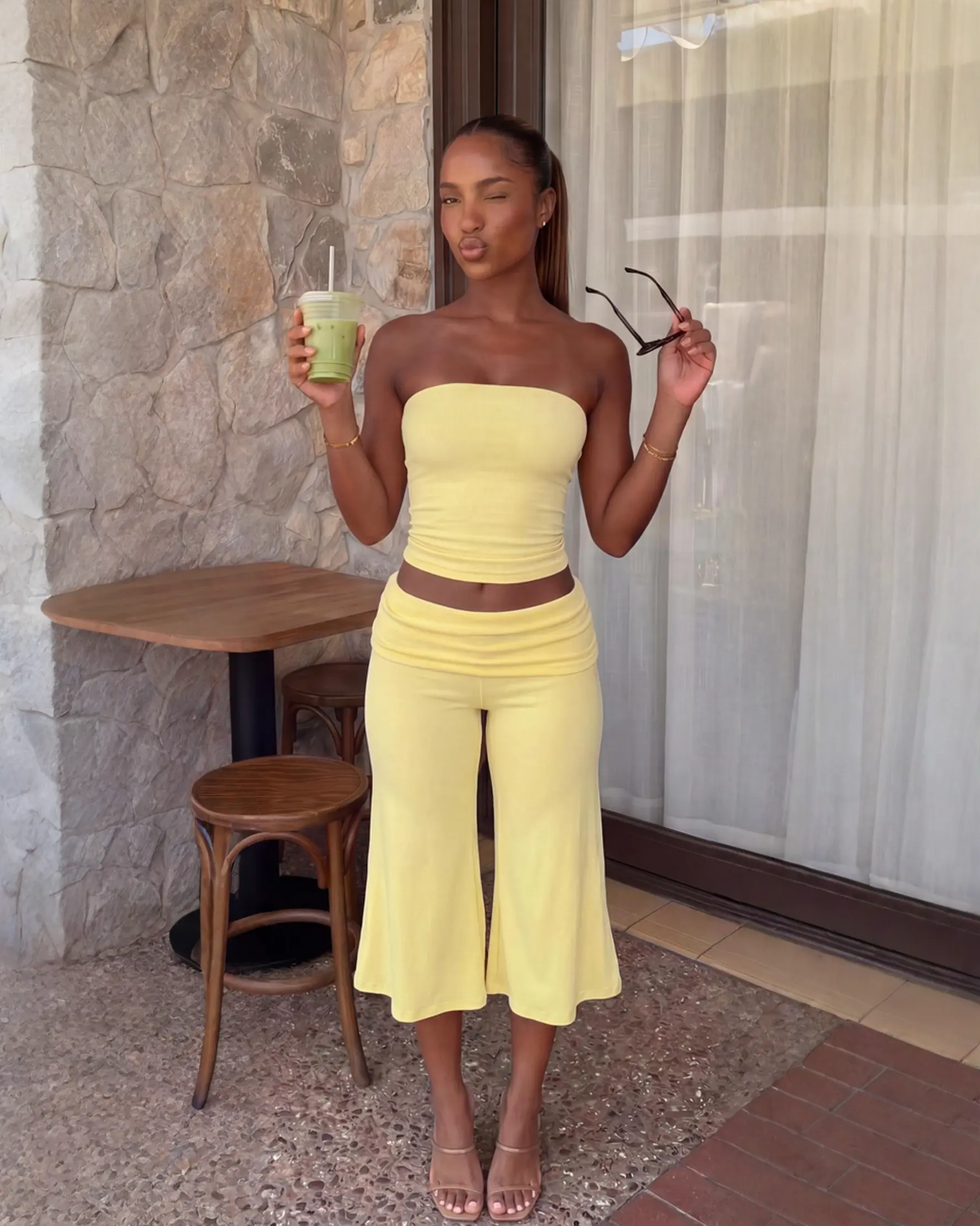 Butter Yellow Gaucho Pants Butter Yellow Gaucho Pants