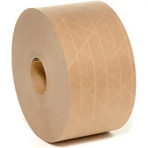 Holland Manufacturing 422836 3 in. x 450 ft. Hi Tech Reinforced Water Activated Tape - 5 Mil - Tan
