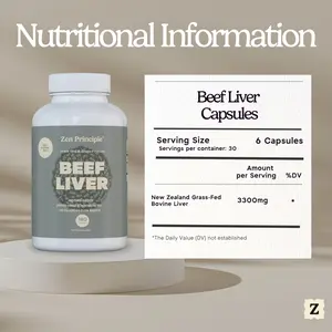 Beef Liver Capsules Natural Organic Supplement All Natural Supplement