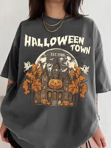 Women's Summer Casual Printed T-Shirt, Fitted Style with Moderate Thickness, Perfect for Everyday Wear