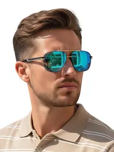 Unisex Classic Polarized Sunglasses with TAC Oversized Lenses & Aluminum-Magnesium Frame | UV400 100% UVA/UVB Blocking for Daily Wear | Includes Microfiber Cloth, Polarization Test Card & Case