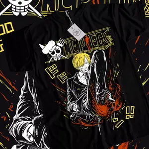 One Piecee Anime T-shirt & Sweatshirt, Black Leg Sanji Chef Graphic Tee, Vintage Oversized Unisex Streetwear, Gamer Fan Gift For Men Women