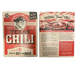 Carroll Shelby's Texas Chili Fix it Hot or Mild 2 Pack Bundle Original World's Best Darn Good Chili Kit Spice Flavor