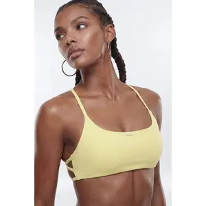CloudForm Strappy Back Sports Bra - Yellow J