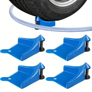 4pcs Car Detailing Hose Guides Anti-Snag Tire Roller for Washing Automotive Repair Tools